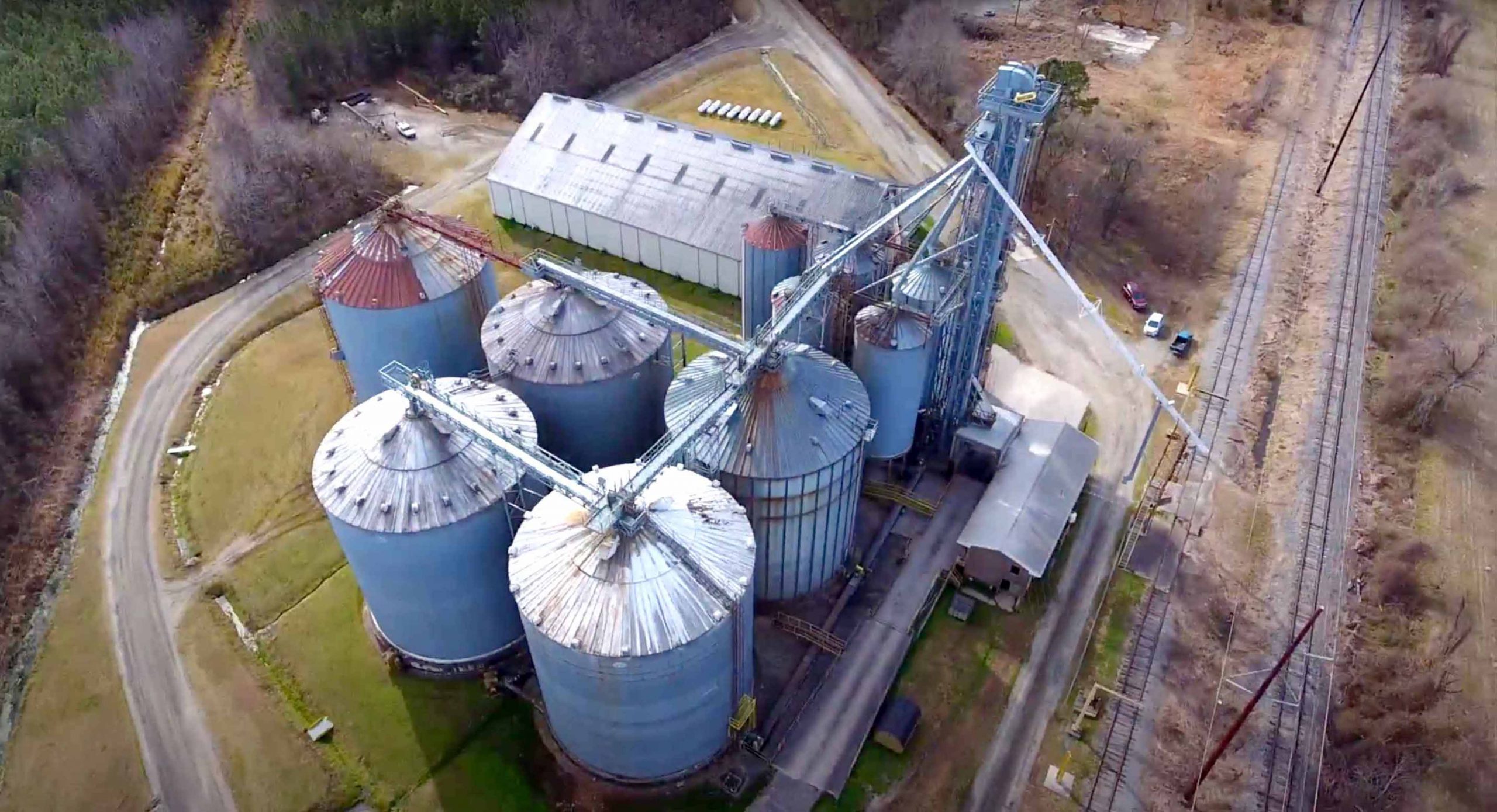 Aerial view of Perdue AgriBusiness plant.
