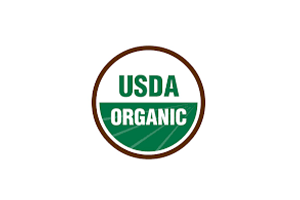 USDA Organic certified logo.